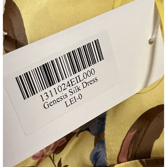 Reformation Genesis Floral Midi 100% Silk Dress Womens Size 0 NWT Spring Wedding - Picture 9 of 12